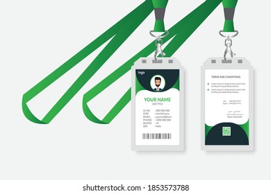  Plantilla de tarjeta de identificación simple y creativa