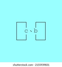 simple and creative letter CB logo design concept for sale in high quality professional design.