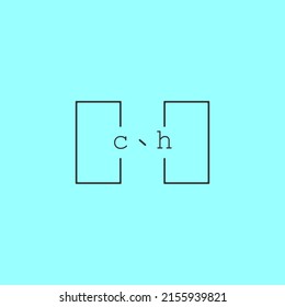 simple and creative letter CH logo design concept for sale in high quality professional design.