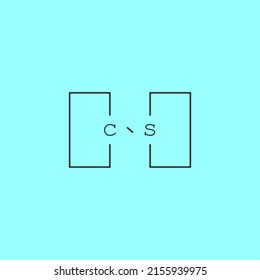simple and creative letter CS logo design concept for sale in high quality professional design.