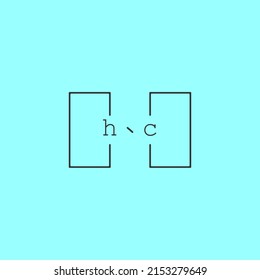 simple and creative letter HC logo design concept for sale in high quality professional design.