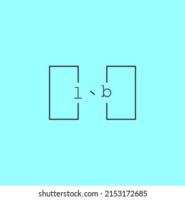 simple and creative letter LB logo design concept for sale in high quality professional design.