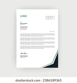 Simple and creative letterhead design template 