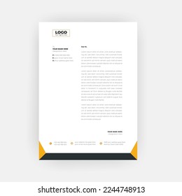 Simple Creative Letterhead Template Design