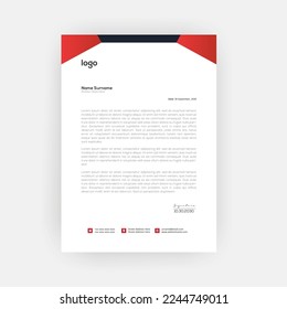 Simple Creative Letterhead Template Design