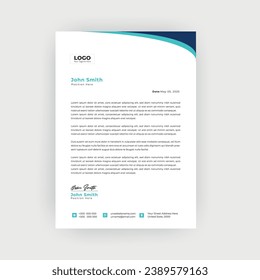 Simple and Creative letterhead template design