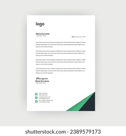 Simple and Creative letterhead template design