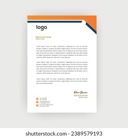 Diseño de plantillas de membrete simples y creativas