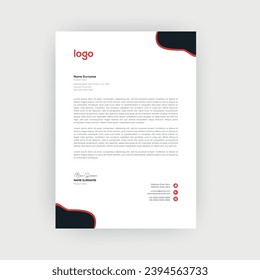 Simple and Creative letterhead template design