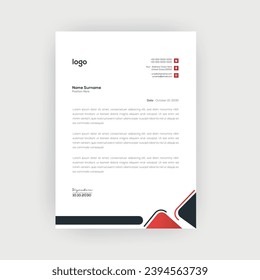 Simple and Creative letterhead template design