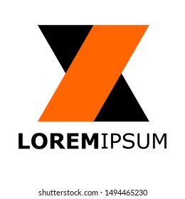 Simple and creative logo. With beautiful black and orange colors, logos, concepts, symbols, identities, designs