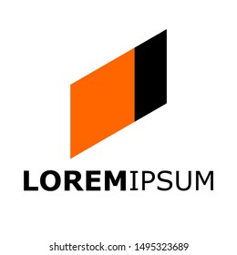 Simple and creative logo. With beautiful black and orange colors, logos, concepts, symbols, identities, designs