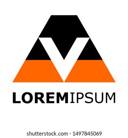 Simple and creative logo. With beautiful black and orange colors, logos, concepts, symbols, identities, designs