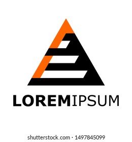 Simple and creative logo. With beautiful black and orange colors, logos, concepts, symbols, identities, designs