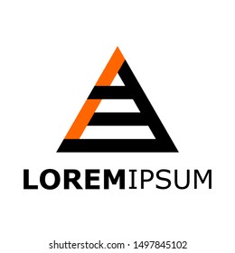 Simple and creative logo. With beautiful black and orange colors, logos, concepts, symbols, identities, designs