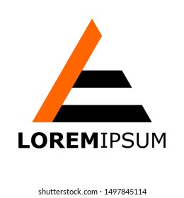 Simple and creative logo. With beautiful black and orange colors, logos, concepts, symbols, identities, designs