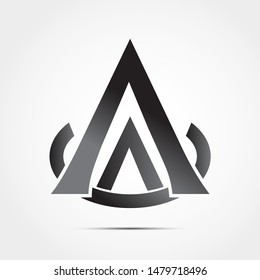 Simple and creative logo design "letter A".