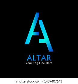 Simple and creative logo design "letter A".