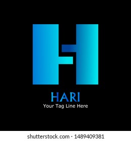 Simple and creative logo design "letter H". Beautiful and simple element.