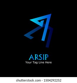 Simple and creative logo design "letter A". Beautiful and simple element.
Abstract and minimalist logo design. Creative logo.