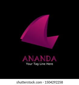 Simple and creative logo design "letter A". Beautiful and simple element.
Abstract and minimalist logo design. Creative logo.