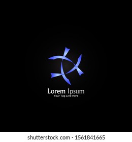 Simple and creative logo design "Stars and circle".
Abstract and minimalist logo design.