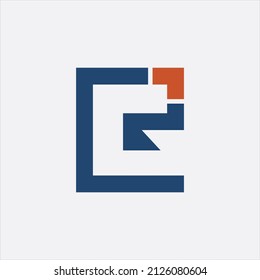 simple creative logo letter RG