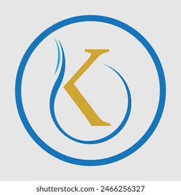 simple creative logo and symbol letter K vector illustration