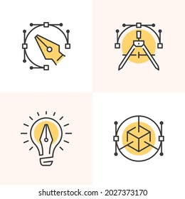 Einfache kreative Logotype-Abzeichen für Designer