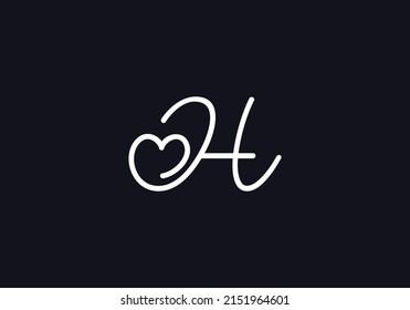 Simple and creative love font sign. love logo vector and heart font design by the letters and alphabets