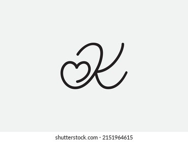 Simple and creative love font sign. love logo vector and heart font design by the letters and alphabets
