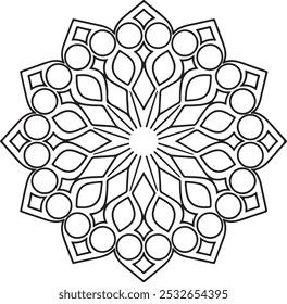 A simple creative mandala design 