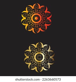 Plantilla de diseño de mandala simple y creativa 