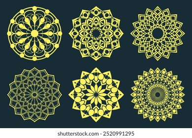 Simple creative mandala design vector style