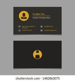 simple, creative & minimalist business card vector design for company collection. Flat design. EPS 8 vector illustration, no transparency, no gradients - Vector