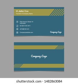 simple, creative & minimalist business card vector design for company collection. EPS 8 vector illustration, no transparency, no gradients - Vector
