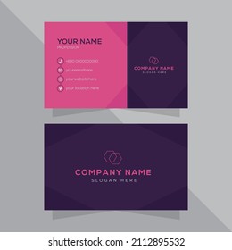 Simple creative and modern business card template