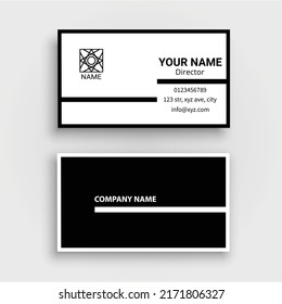 simple creative modern business card design template illustration 