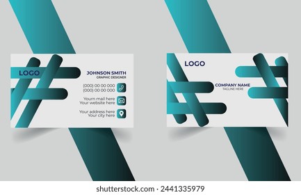 Simple Creative and modern business card template design	
