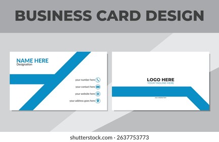 Simple creative and modern business card template design