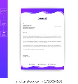 Diseño de plantillas de membrete de diseño moderno y creativo. Diseño de membrete para su diseño empresarial, abstracto, corporativo y de membrete