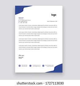 Simple creative modern letter head templates for your project design, Vector illustration
