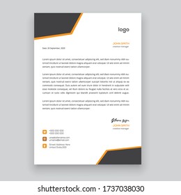 Simple creative modern letter head templates for your project design, Vector illustration
