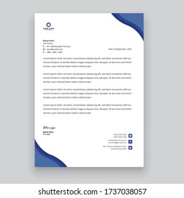 Simple creative modern letter head templates for your project design, Vector illustration
