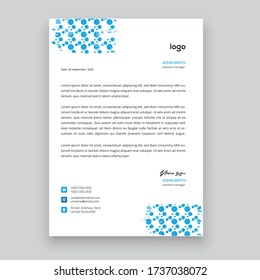 Simple creative modern letter head templates for your project design, Vector illustration
