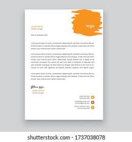 Einfache, moderne Briefkopfvorlagen für Ihr Projektdesign, Vector-Illustration
