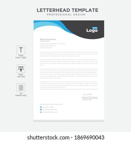 Simple creative modern letter head templates for your project design, Vector illustration