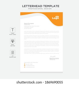 Simple creative modern letter head templates for your project design, Vector illustration