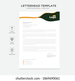 Simple creative modern letter head templates for your project design, Vector illustration