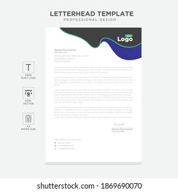 Simple creative modern letter head templates for your project design, Vector illustration